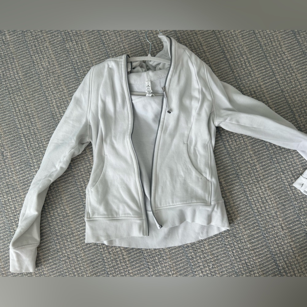 White Lulu lemon full zip